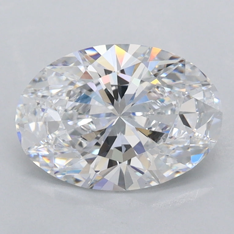 1.42 Carat Oval Shaped, Ideal Cut, D Color, VVS1 Clarity, IGI Certified Lab Grown Diamond
