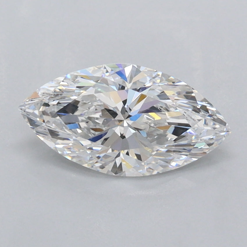 1.03 Carat Marquise Shaped, Ideal Cut, D Color, FL Clarity, IGI Certified Lab Grown Diamond