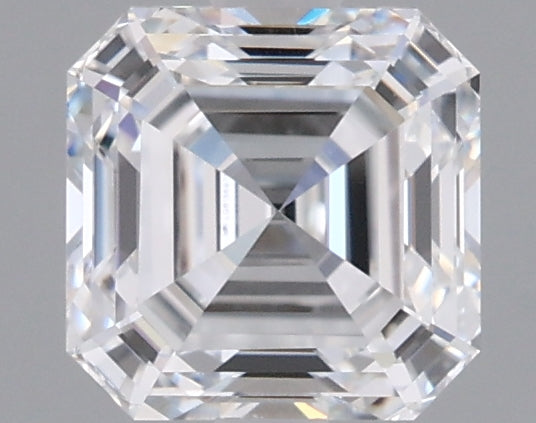 1.02 Carat Asscher Shaped, Ideal Cut, D Color, VVS2 Clarity, IGI Certified Lab Grown Diamond