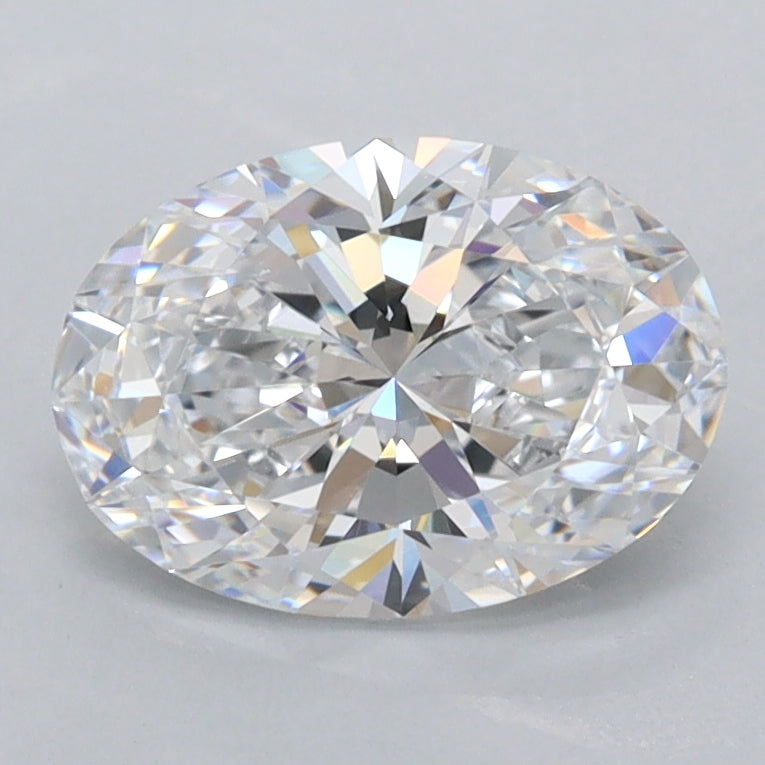 1.56 Carat Oval Shaped, Ideal Cut, D Color, FL Clarity, IGI Certified Lab Grown Diamond