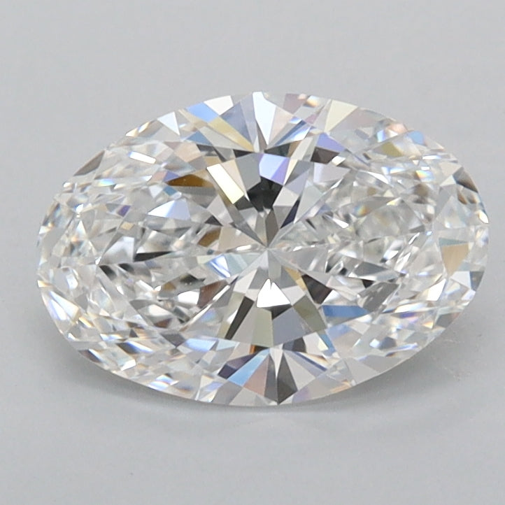1.22 Carat Oval Shaped, Ideal Cut, D Color, FL Clarity, IGI Certified Lab Grown Diamond