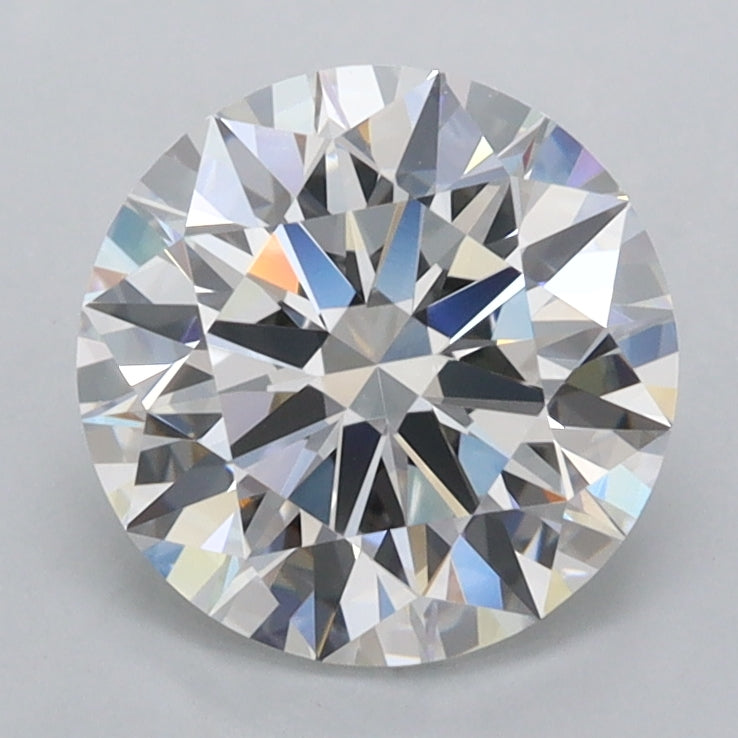 2.04 Carat Round Shaped, Ideal Cut, E Color, FL Clarity, IGI Certified Lab Grown Diamond