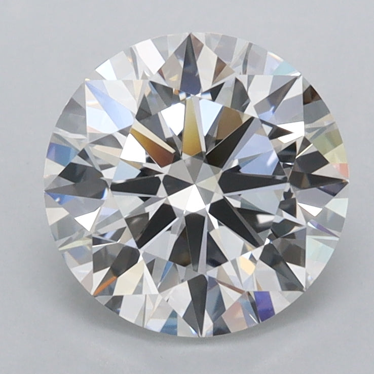 2.00 Carat Round Shaped, Ideal Cut, E Color, FL Clarity, IGI Certified Lab Grown Diamond