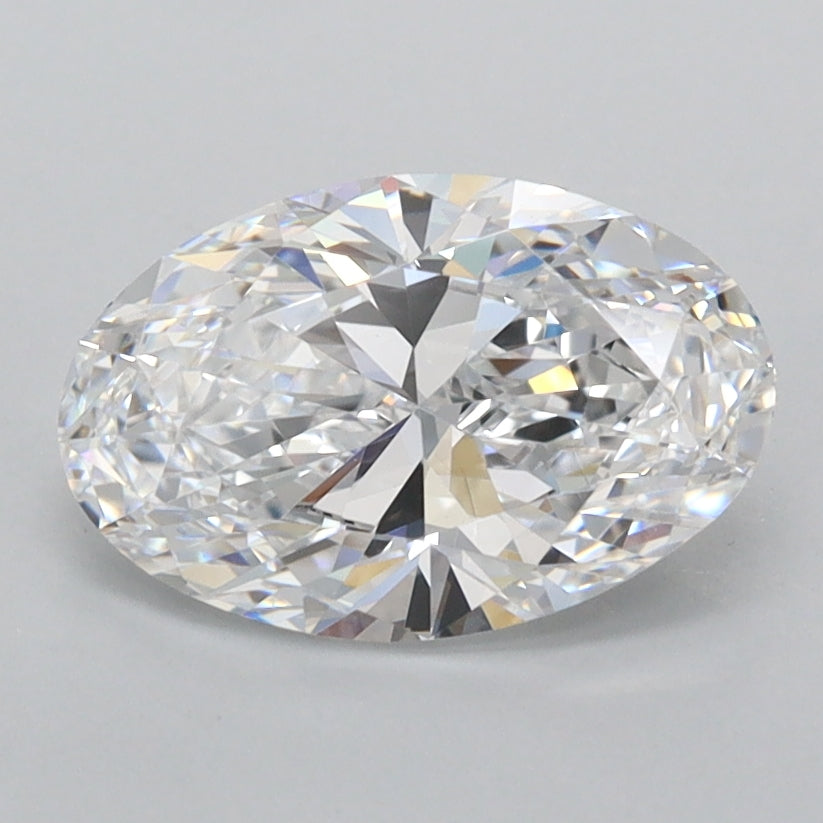1.47 Carat Oval Shaped, Ideal Cut, D Color, IF Clarity, IGI Certified Lab Grown Diamond