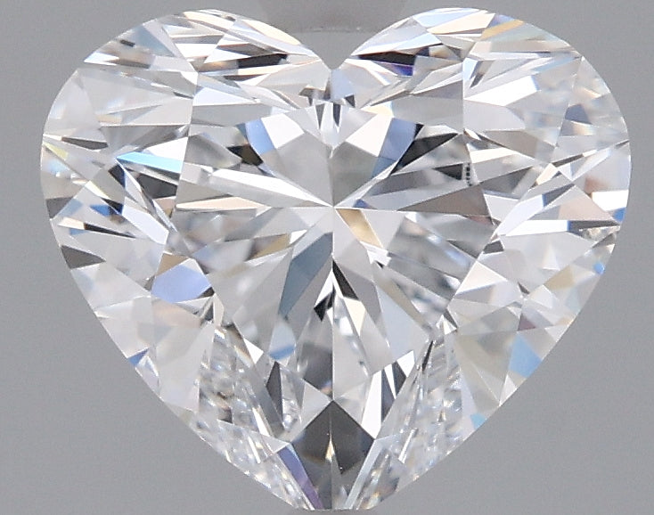 2.07 Carat Heart Shaped, Ideal Cut, D Color, VVS1 Clarity, IGI Certified Lab Grown Diamond