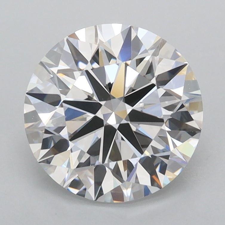 2.04 Carat Round Shaped, Ideal Cut, D Color, FL Clarity, IGI Certified Lab Grown Diamond
