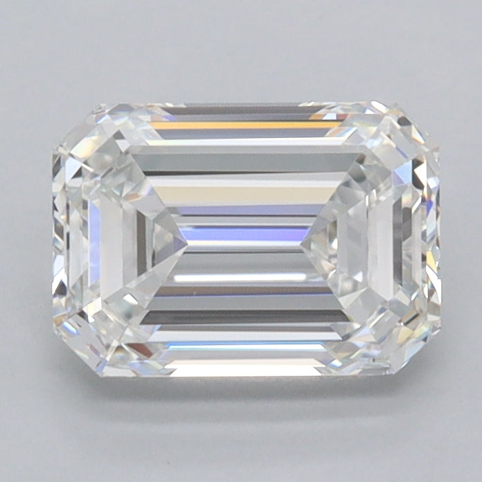1.46 Carat Emerald Shaped, Ideal Cut, E Color, FL Clarity, IGI Certified Lab Grown Diamond