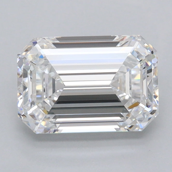 1.53 Carat Emerald Shaped, Ideal Cut, D Color, FL Clarity, IGI Certified Lab Grown Diamond