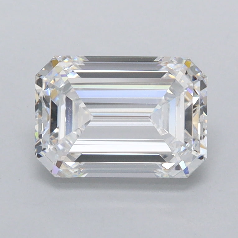1.39 Carat Emerald Shaped, Ideal Cut, D Color, FL Clarity, IGI Certified Lab Grown Diamond