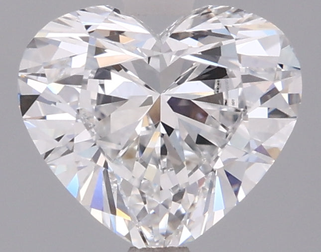 1.57 Carat Heart Shaped, Ideal Cut, D Color, VVS1 Clarity, IGI Certified Lab Grown Diamond