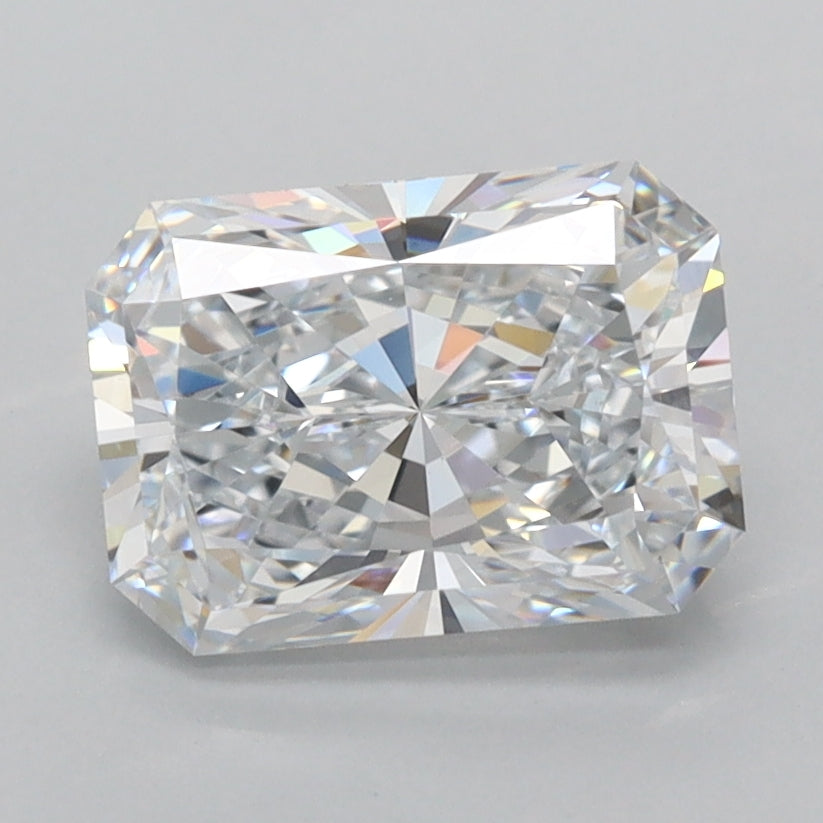 1.97 Carat Radiant Shaped, Ideal Cut, D Color, VVS1 Clarity, IGI Certified Lab Grown Diamond