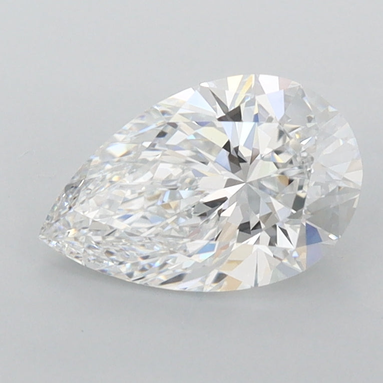 1.14 Carat Pear Shaped, Ideal Cut, E Color, IF Clarity, IGI Certified Lab Grown Diamond
