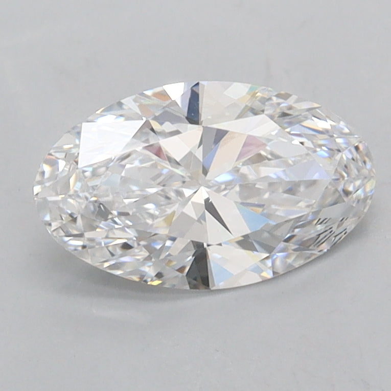 1.06 Carat Oval Shaped, Ideal Cut, D Color, FL Clarity, IGI Certified Lab Grown Diamond