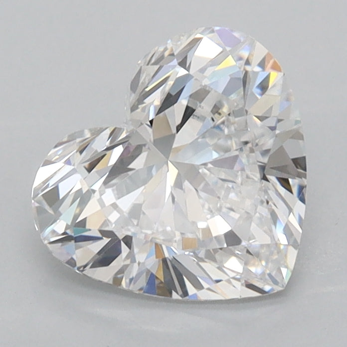 1.52 Carat Heart Shaped, Ideal Cut, D Color, VVS1 Clarity, IGI Certified Lab Grown Diamond