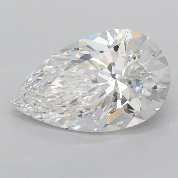1.19 Carat Pear Shaped, Excellent Cut, D Color, VVS1 Clarity, IGI Certified Lab Grown Diamond