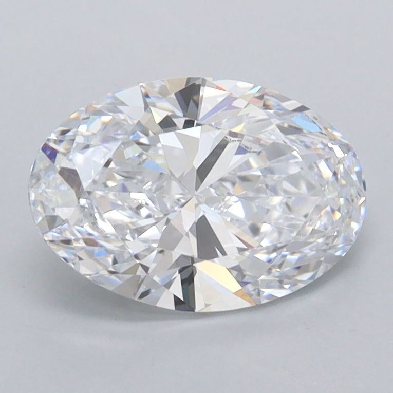 1.32 Carat Oval Shaped, Ideal Cut, D Color, FL Clarity, IGI Certified Lab Grown Diamond