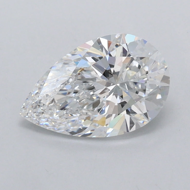1.01 Carat Pear Shaped, Ideal Cut, D Color, VVS1 Clarity, IGI Certified Lab Grown Diamond