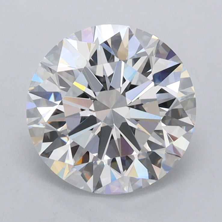 1.73 Carat Round Shaped, Ideal Cut, D Color, VVS1 Clarity, IGI Certified Lab Grown Diamond