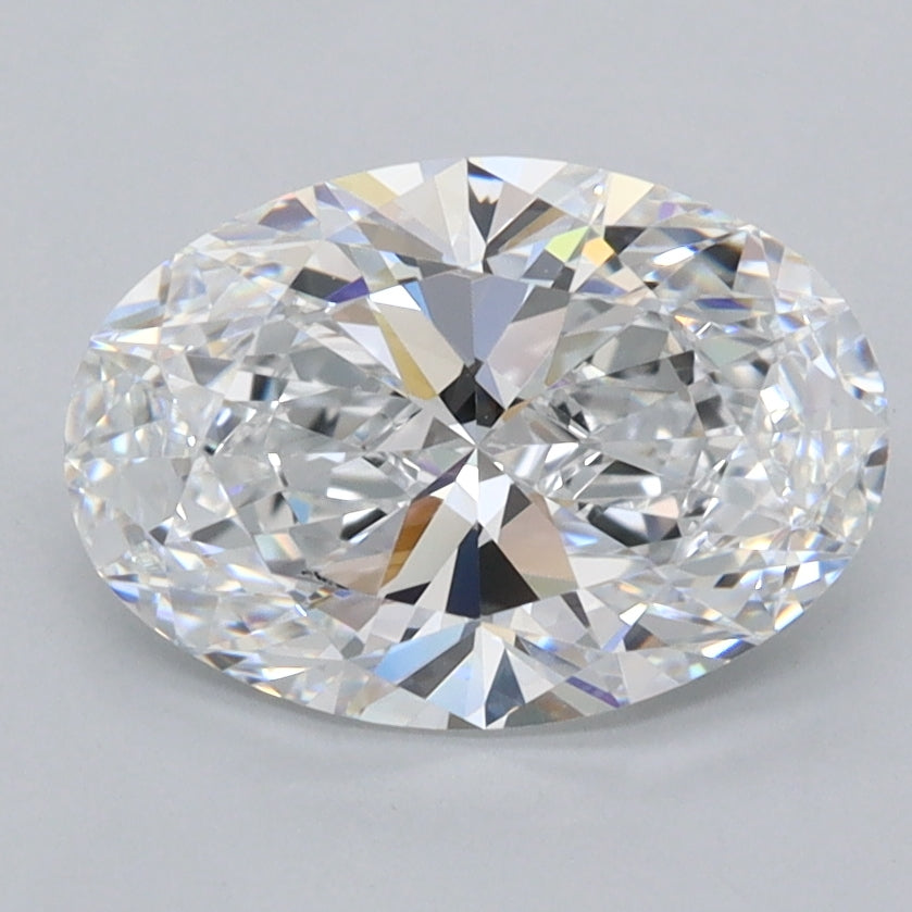 1.97 Carat Oval Shaped, Ideal Cut, D Color, FL Clarity, IGI Certified Lab Grown Diamond