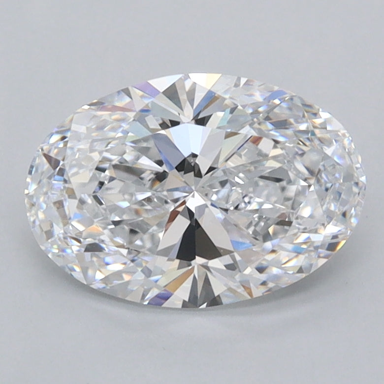 1.51 Carat Oval Shaped, Ideal Cut, D Color, FL Clarity, IGI Certified Lab Grown Diamond