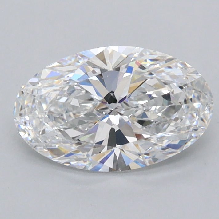 1.03 Carat Oval Shaped, Ideal Cut, D Color, FL Clarity, IGI Certified Lab Grown Diamond