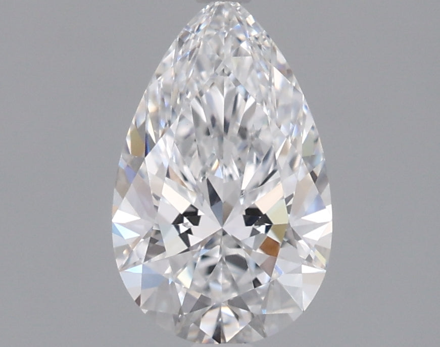 0.92 Carat Pear Shaped, Ideal Cut, D Color, VVS2 Clarity, IGI Certified Lab Grown Diamond
