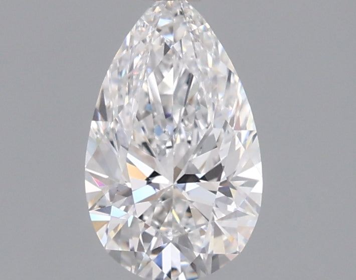 0.95 Carat Pear Shaped, Excellent Cut, D Color, VVS2 Clarity, IGI Certified Lab Grown Diamond