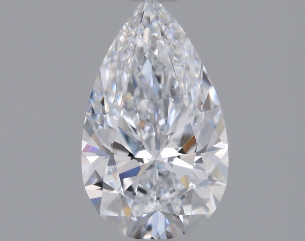 0.95 Carat Pear Shaped, Excellent Cut, D Color, VVS1 Clarity, IGI Certified Lab Grown Diamond