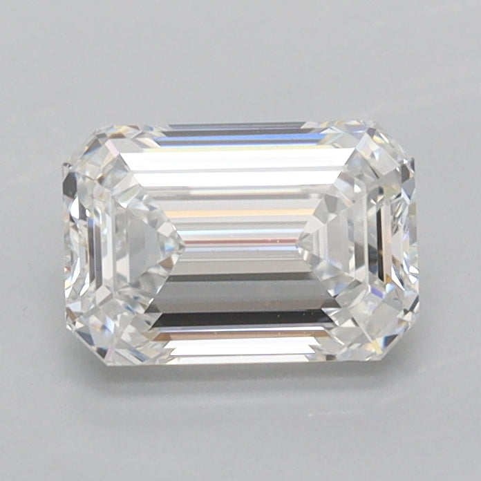 1.02 Carat Emerald Shaped, Ideal Cut, E Color, FL Clarity, IGI Certified Lab Grown Diamond