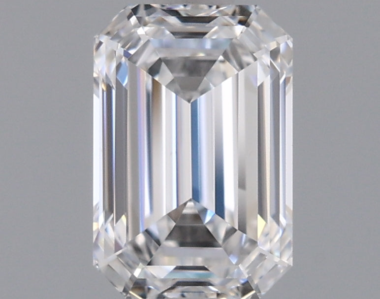 0.97 Carat Emerald Shaped, Ideal Cut, D Color, VS1 Clarity, IGI Certified Lab Grown Diamond