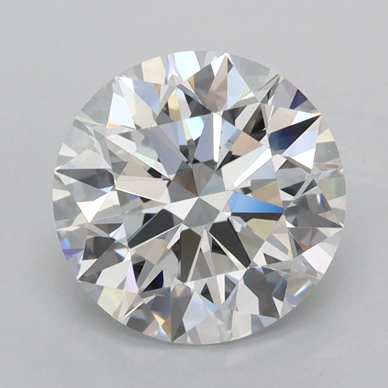 2.04 Carat Round Shaped, Ideal Cut, E Color, FL Clarity, IGI Certified Lab Grown Diamond