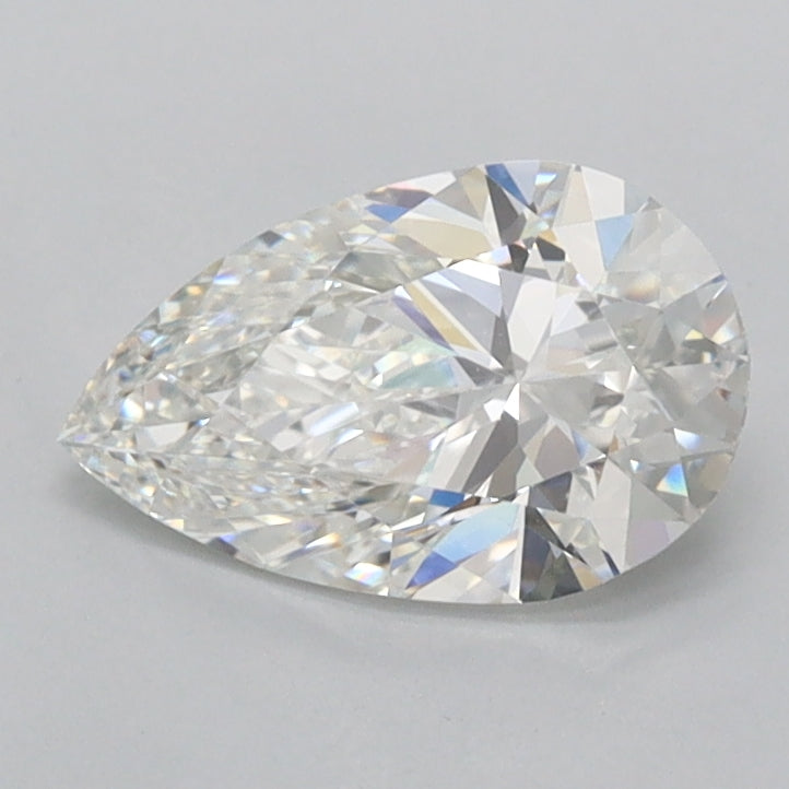 1.00 Carat Pear Shaped, Excellent Cut, E Color, IF Clarity, IGI Certified Lab Grown Diamond