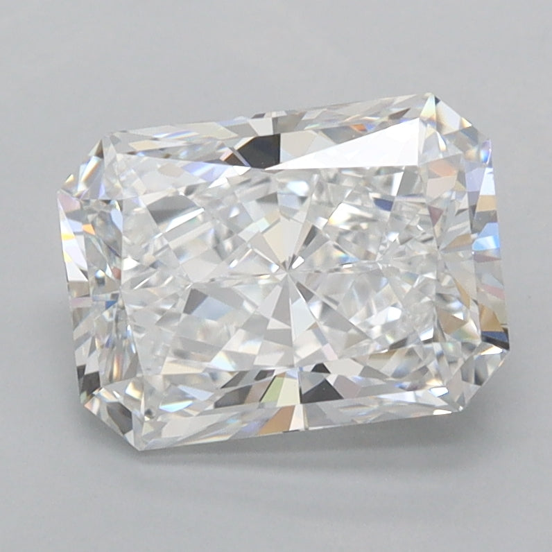 1.93 Carat Radiant Shaped, Ideal Cut, D Color, VVS1 Clarity, IGI Certified Lab Grown Diamond