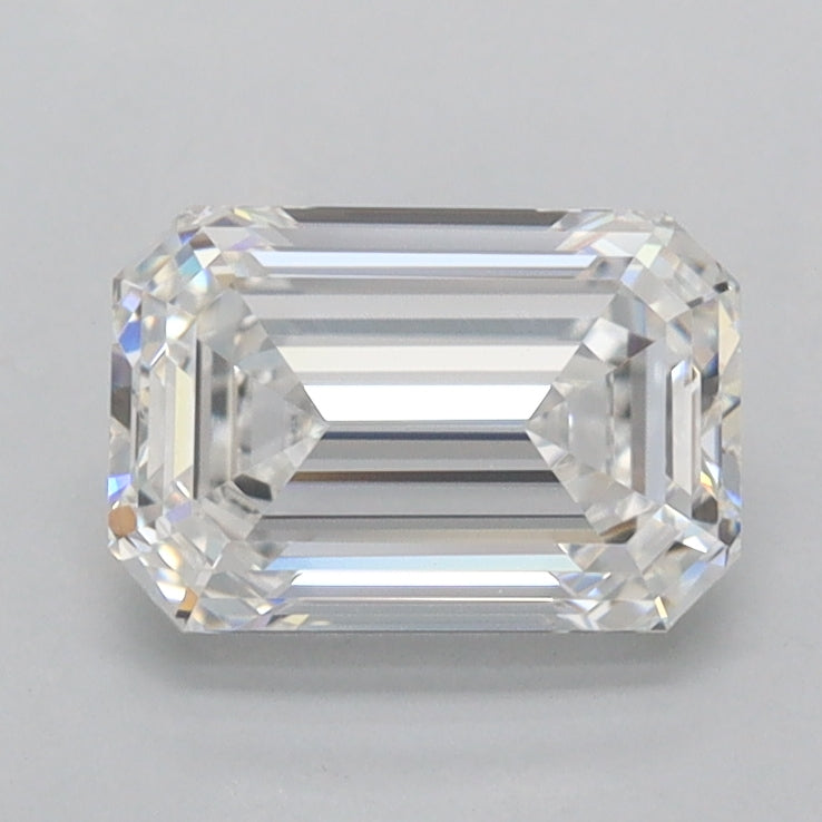 1.38 Carat Emerald Shaped, Ideal Cut, D Color, FL Clarity, IGI Certified Lab Grown Diamond