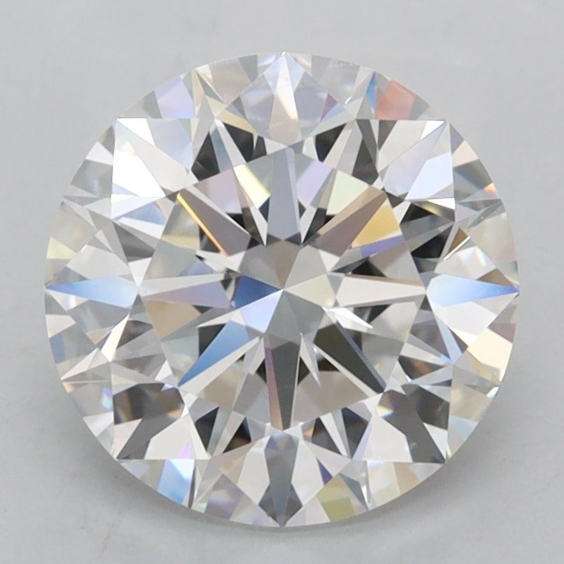 2.95 Carat Round Shaped, Excellent Cut, E Color, FL Clarity, IGI Certified Lab Grown Diamond