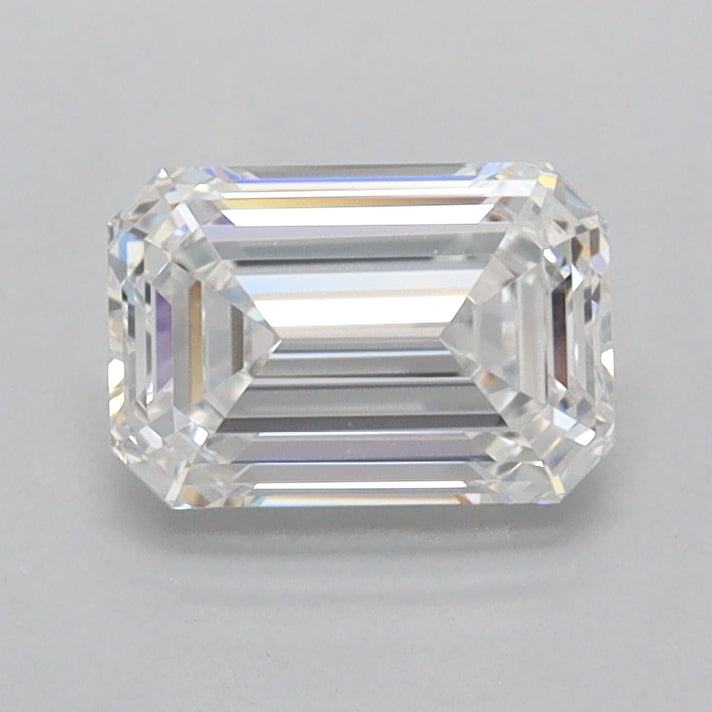 1.01 Carat Emerald Shaped, Ideal Cut, D Color, FL Clarity, IGI Certified Lab Grown Diamond