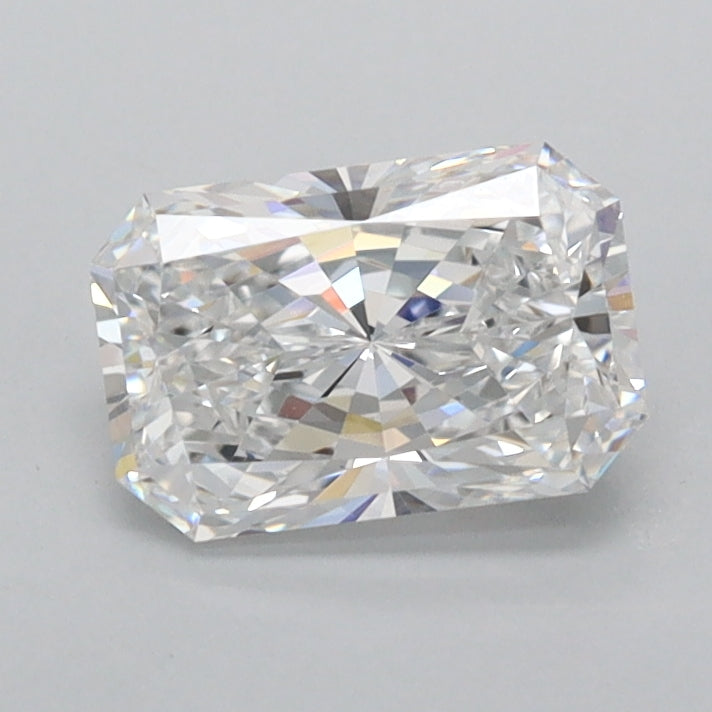1.01 Carat Radiant Shaped, Excellent Cut, D Color, FL Clarity, IGI Certified Lab Grown Diamond