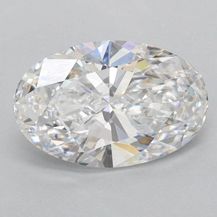 1.02 Carat Oval Shaped, Ideal Cut, D Color, FL Clarity, IGI Certified Lab Grown Diamond