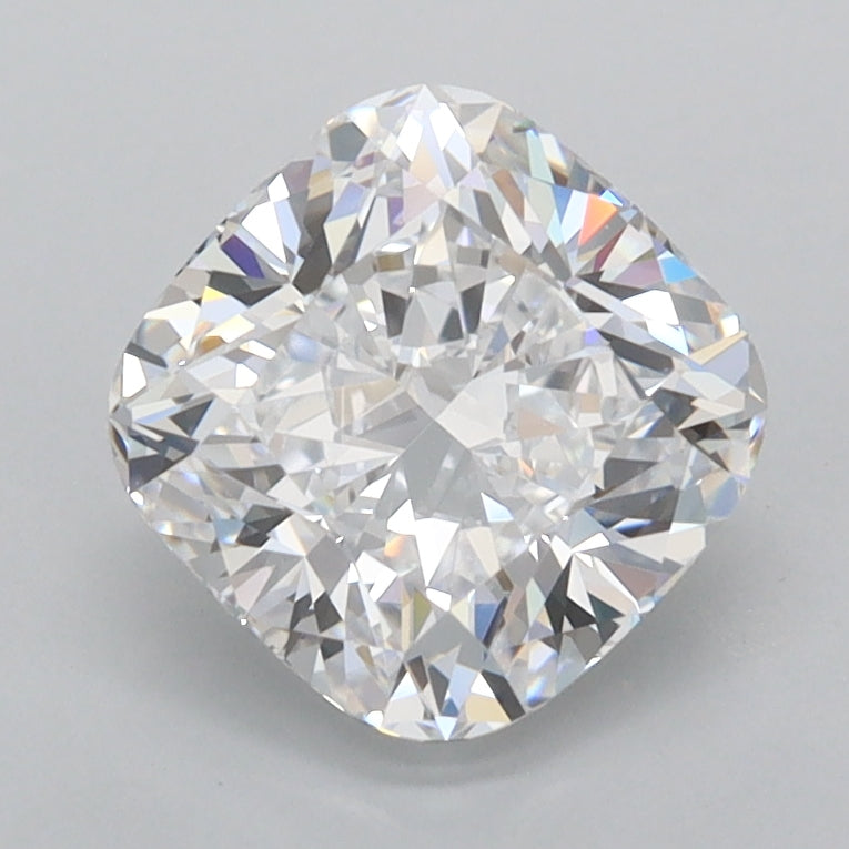1.95 Carat Cushion Shaped, Ideal Cut, D Color, FL Clarity, IGI Certified Lab Grown Diamond