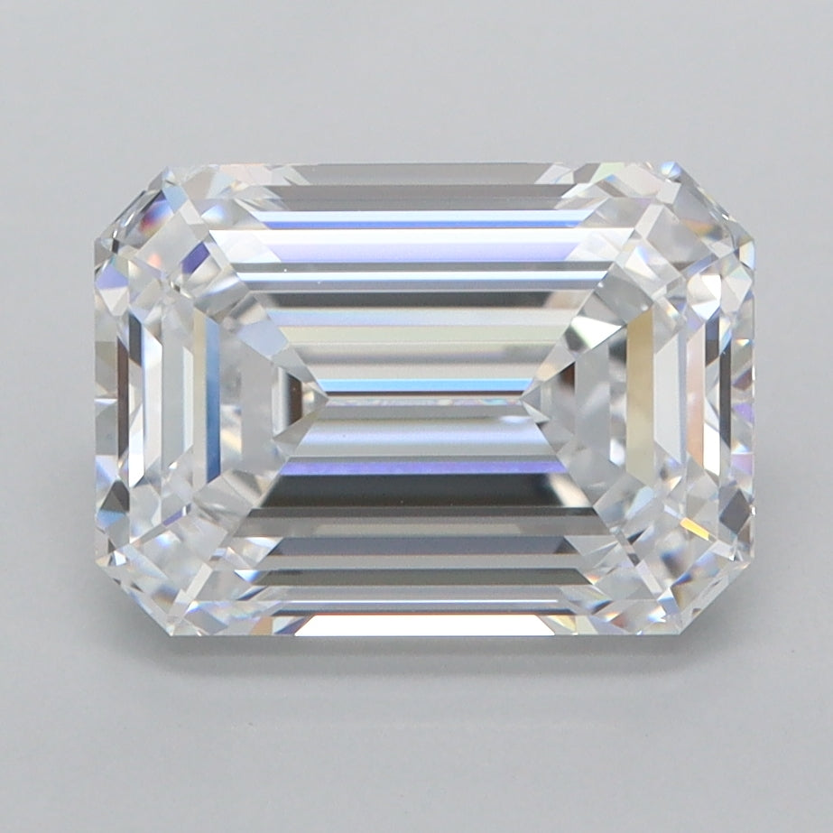 3.26 Carat Emerald Shaped, Ideal Cut, D Color, FL Clarity, IGI Certified Lab Grown Diamond