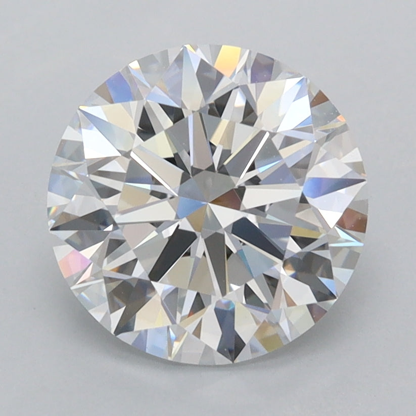 2.45 Carat Round Shaped, Ideal Cut, D Color, FL Clarity, IGI Certified Lab Grown Diamond