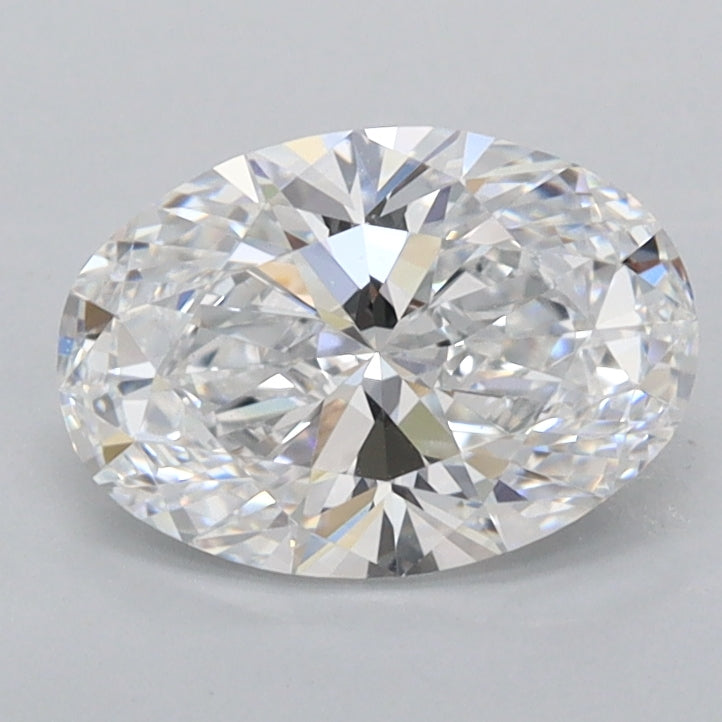 1.29 Carat Oval Shaped, Ideal Cut, D Color, FL Clarity, IGI Certified Lab Grown Diamond
