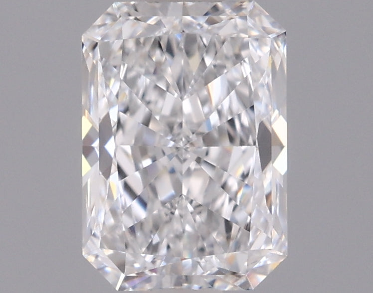 0.98 Carat Radiant Shaped, Excellent Cut, D Color, VVS2 Clarity, IGI Certified Lab Grown Diamond