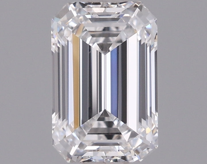 0.91 Carat Emerald Shaped, Ideal Cut, D Color, VVS1 Clarity, IGI Certified Lab Grown Diamond