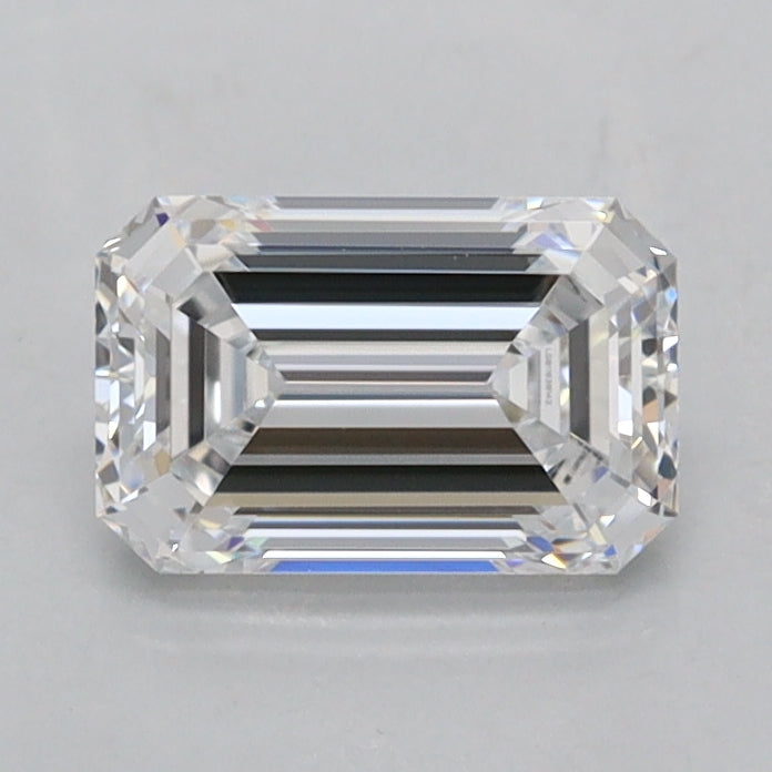 1.03 Carat Emerald Shaped, Ideal Cut, D Color, FL Clarity, IGI Certified Lab Grown Diamond