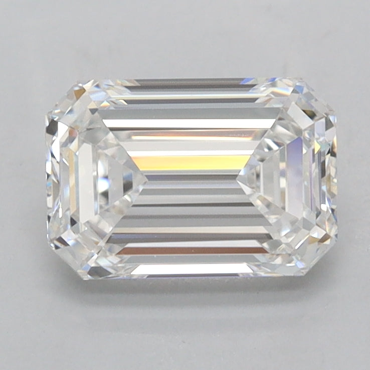 1.50 Carat Emerald Shaped, Ideal Cut, D Color, IF Clarity, IGI Certified Lab Grown Diamond