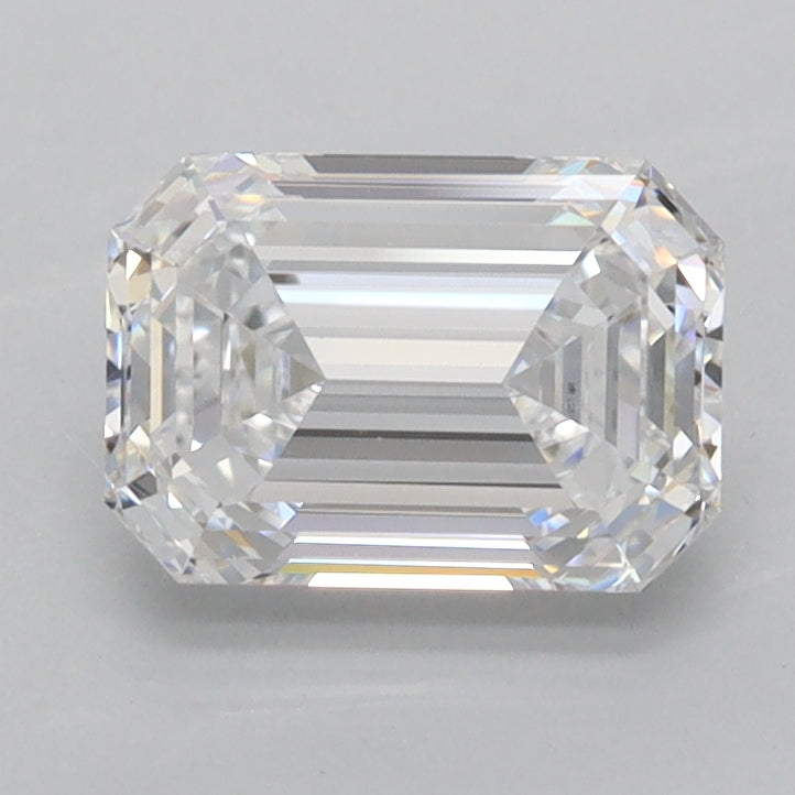 1.47 Carat Emerald Shaped, Ideal Cut, D Color, FL Clarity, IGI Certified Lab Grown Diamond