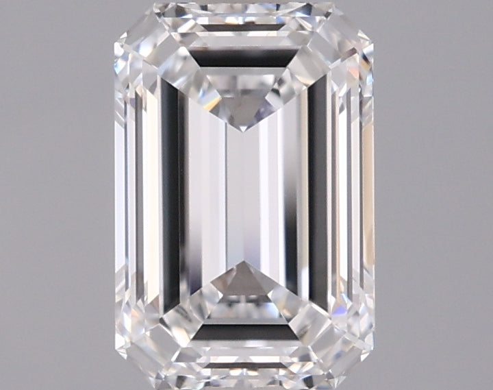 1.45 Carat Emerald Shaped, Ideal Cut, D Color, VVS1 Clarity, IGI Certified Lab Grown Diamond