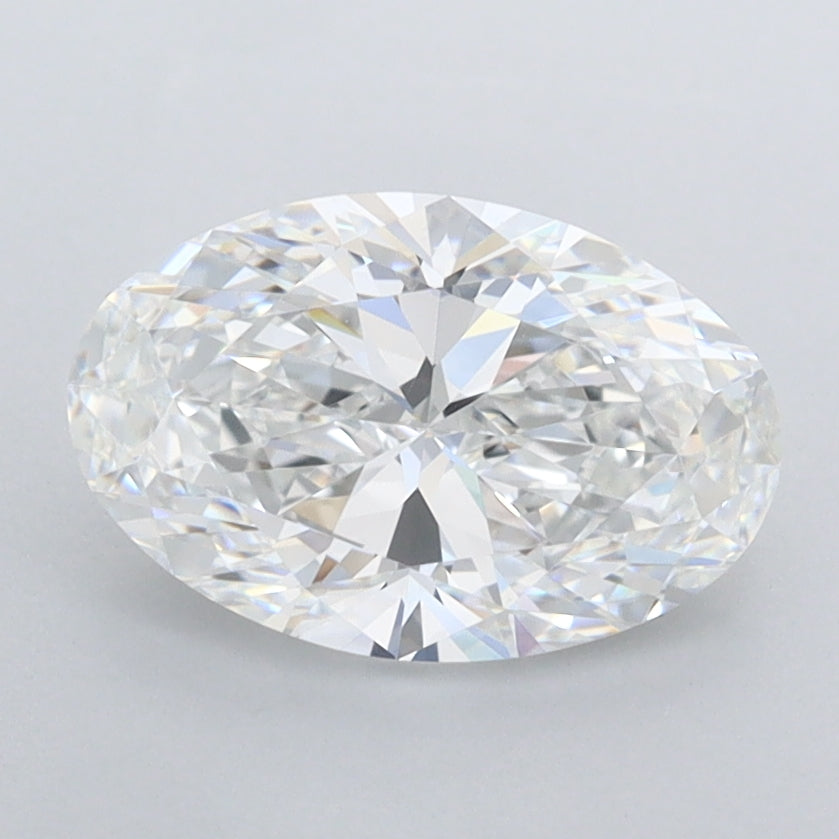 1.51 Carat Oval Shaped, Ideal Cut, E Color, FL Clarity, IGI Certified Lab Grown Diamond