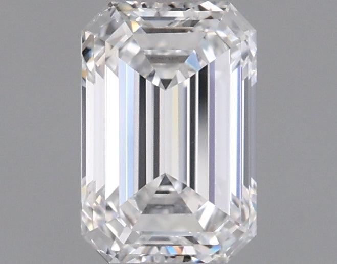 0.89 Carat Emerald Shaped, Ideal Cut, D Color, VS1 Clarity, IGI Certified Lab Grown Diamond